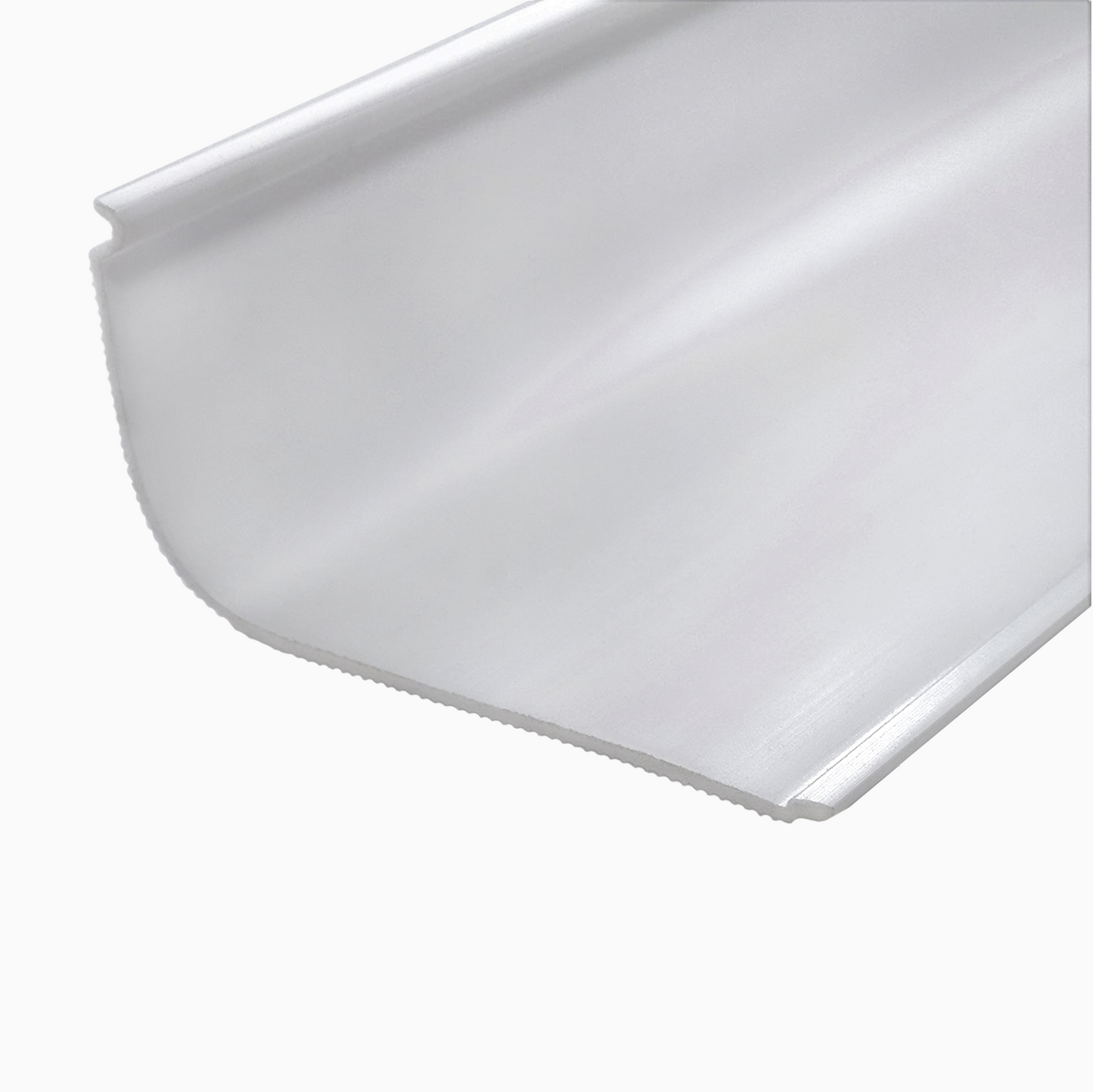 #130 Curved White Ribbed Acrylic Undercounter Lenses