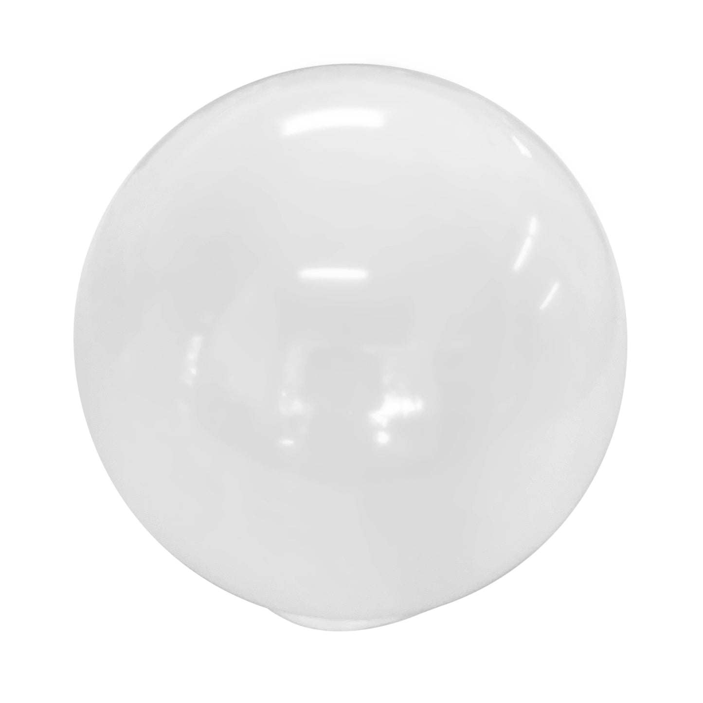 10" Diameter White Acrylic Globe with 4" Neck