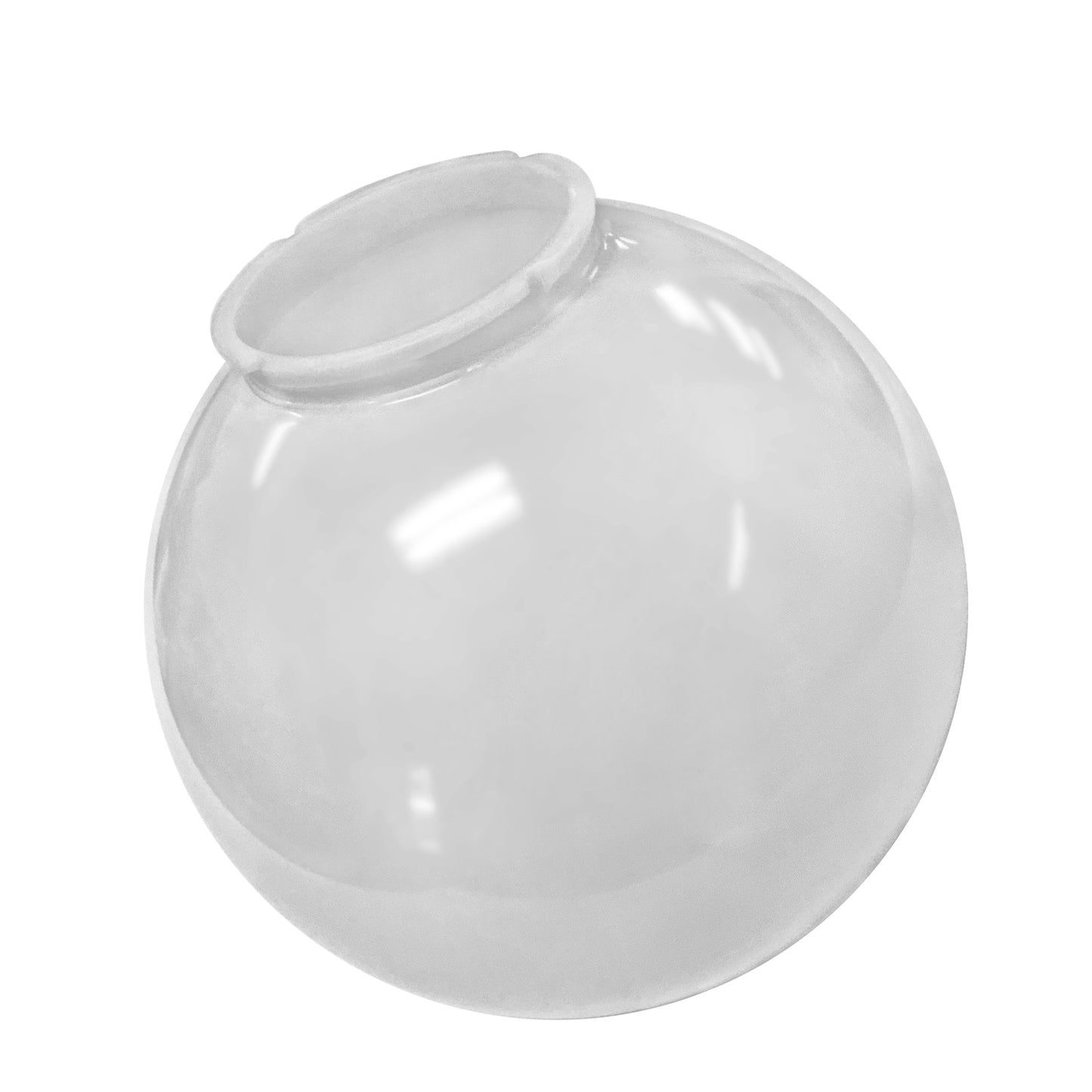 14 inches Diameter White Acrylic Globe with 6 inches Neck