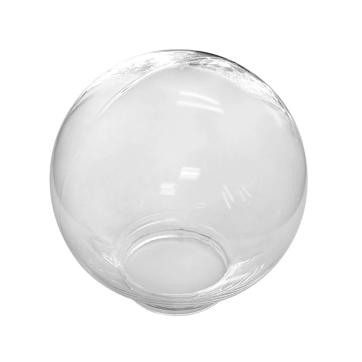 6" DIAMETER CLEAR ACRYLIC GLOBE WITH 3-1/8" NECK