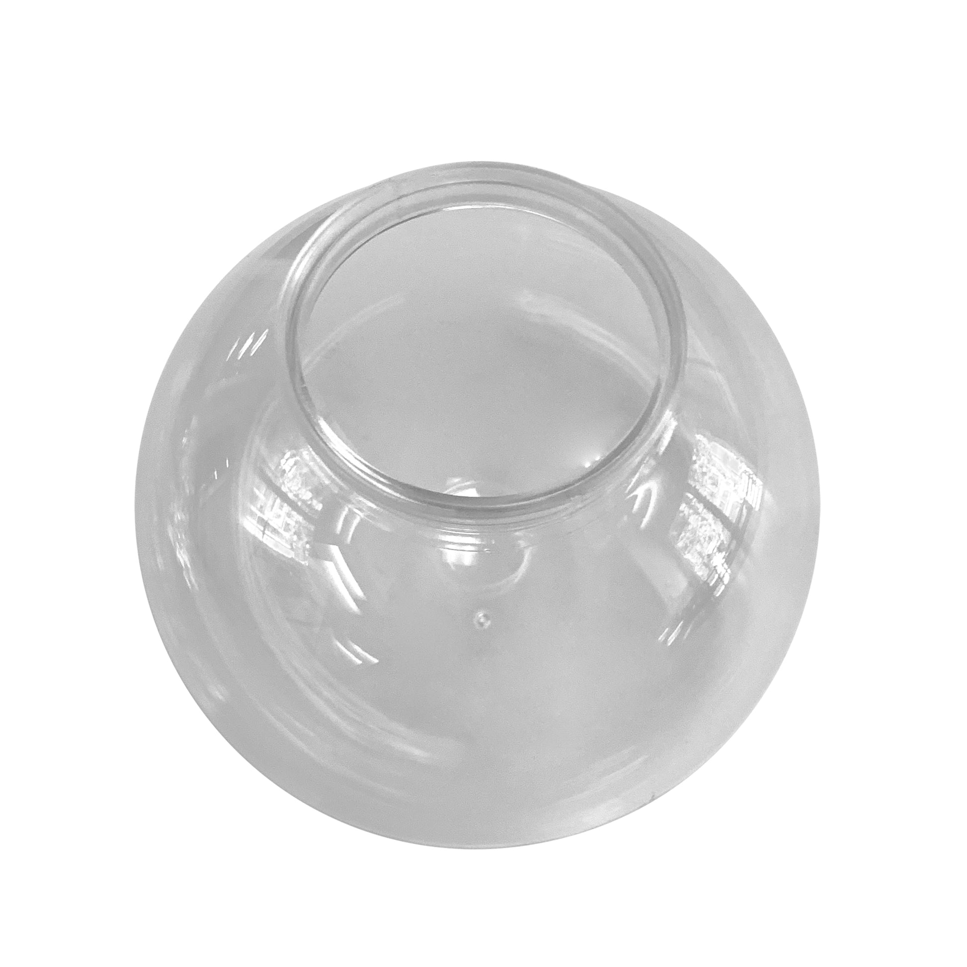 8" DIAMETER CLEAR ACRYLIC GLOBE WITH 4" NECK