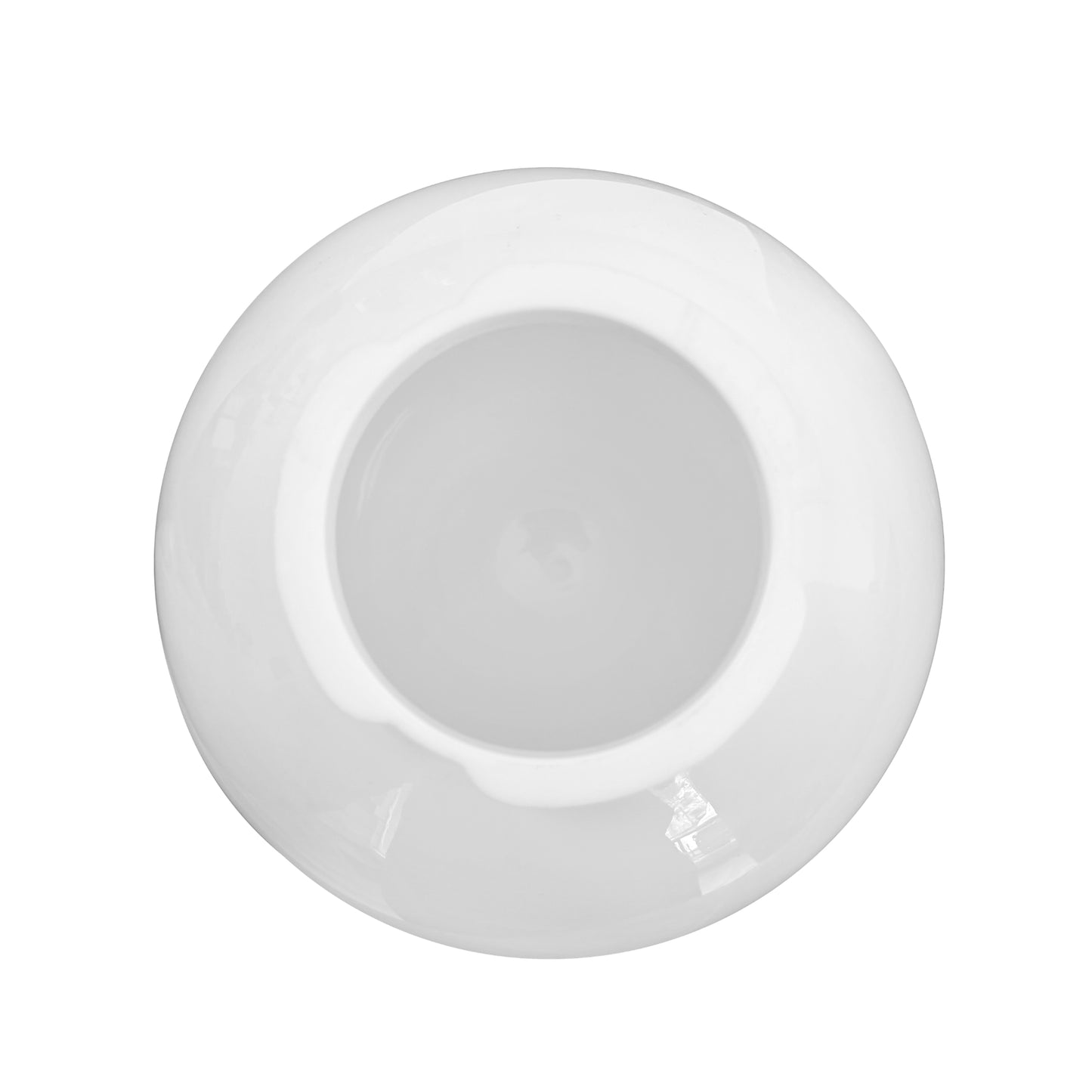 8", 10", 12" Diameter White Acrylic Globe with 4" Neck