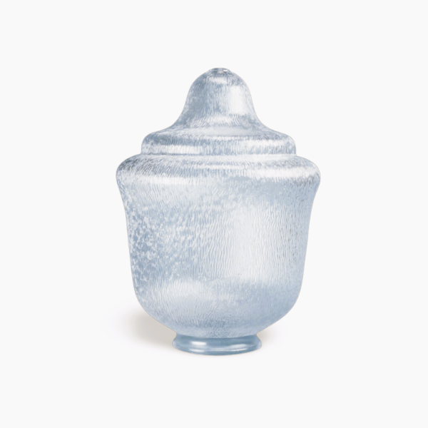 Clear Ripple Polycarbonate Ornamental Acorns With 8" Neck