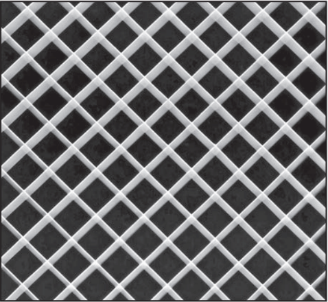 White Aluminum Eggcrate Louver L 23-3/4" x 47-3/4 In.