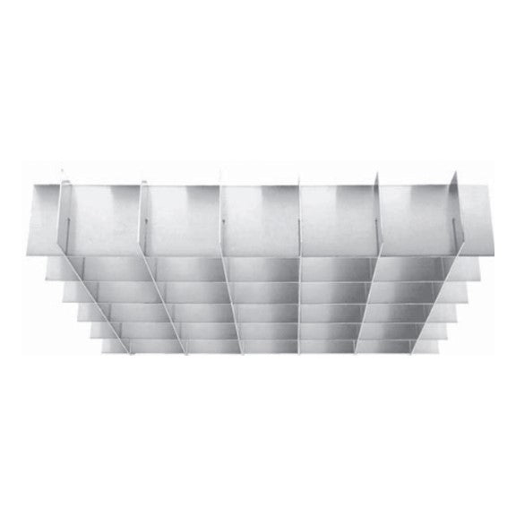 White Aluminum Eggcrate Louver L 23-3/4" x 47-3/4 In.