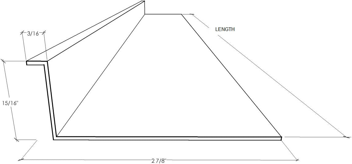 #320 L-Shaped White Ribbed Acrylic Undercounter Lenses