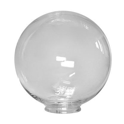 8", 10", 12" Diameter Diameter Clear Acrylic Globe with 4" Neck