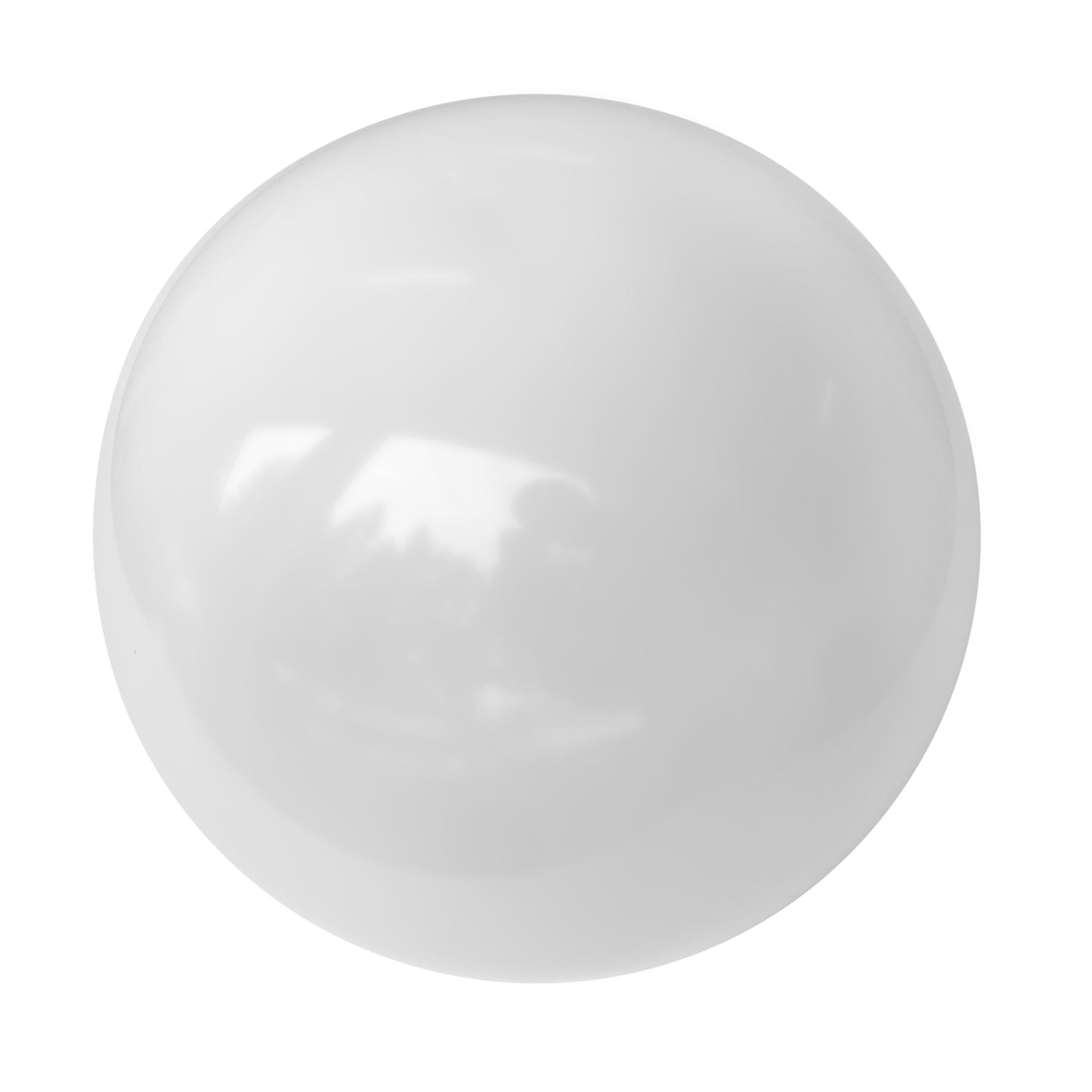 12" Diameter White Acrylic Globe with 4" Neck