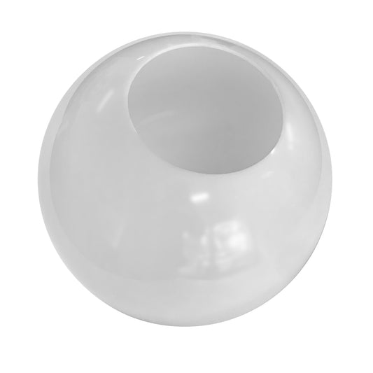 12" Diameter White Acrylic Globe with 5-1/4" Opening