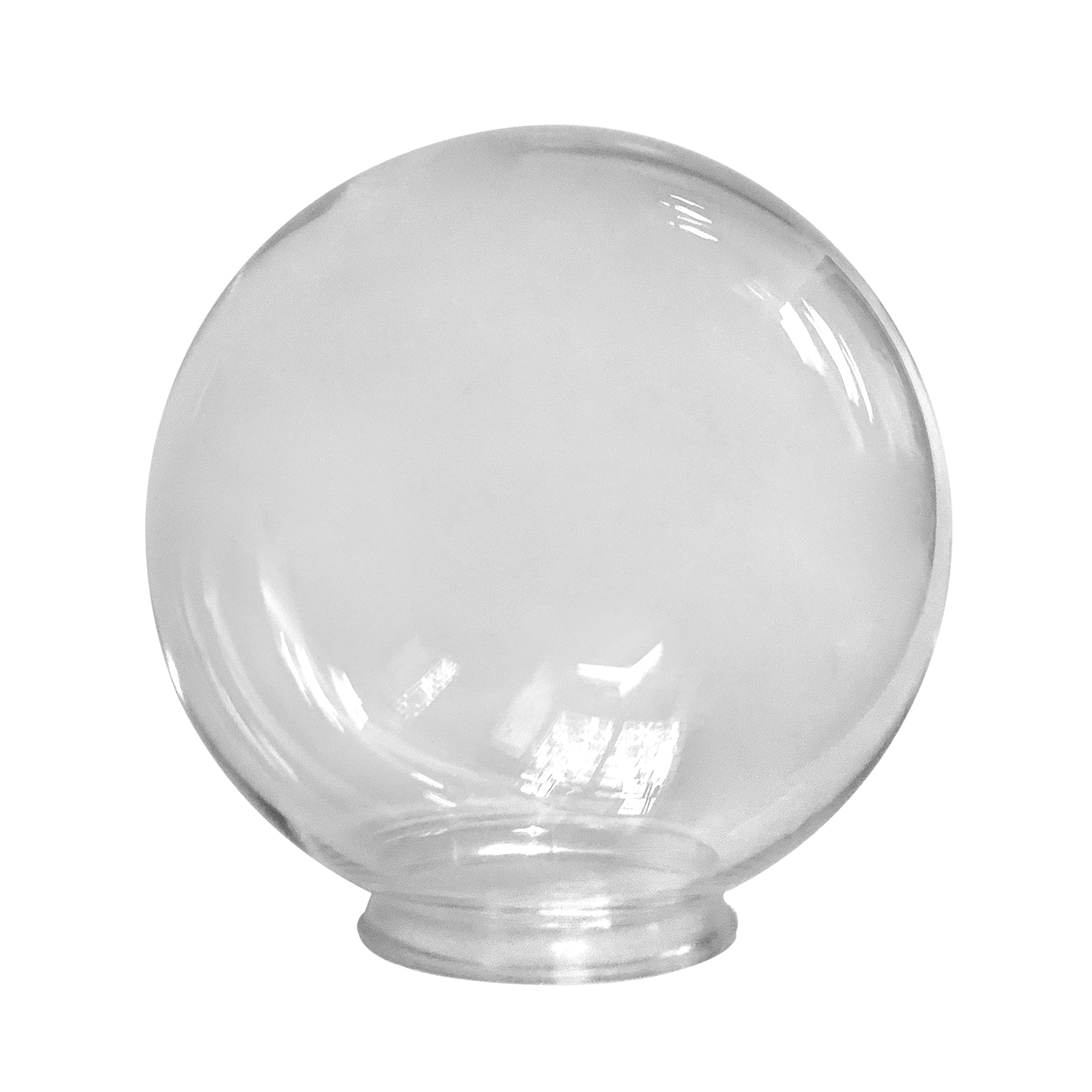 8", 10", 12" Diameter Diameter Clear Acrylic Globe with 4" Neck ...