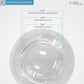 8", 10", 12" Diameter Diameter Clear Acrylic Globe with 4" Neck