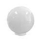 8", 10", 12" Diameter White Acrylic Globe with 4" Neck