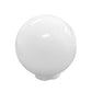 8", 10", 12" Diameter White Acrylic Globe with 4" Neck
