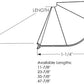 #115 HIGH TRANSMISSION WHITE ACRYLIC UNDERCOUNTER DIFFUSER