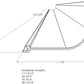 #110 HIGH TRANSMISSION WHITE ACRYLIC UNDERCOUNTER DIFFUSERS