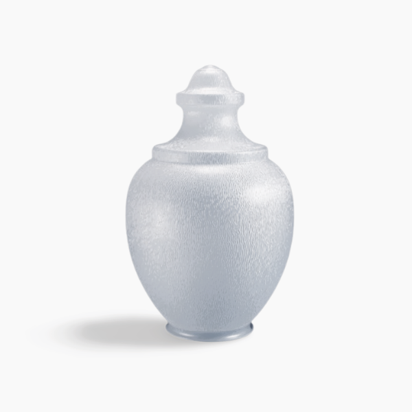 #88066-CL-8F CLEAR RIPPLE  POLYCARBONATE ORNAMENTAL ACORN WITH 8 in. NECK