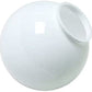 14", 16", 18" Diameter White Acrylic Globe with 6" Neck
