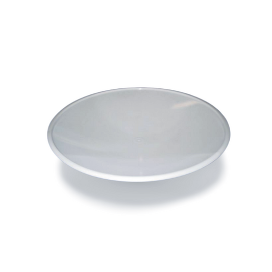 WHITE ACRYLIC FLANGED SHALLOW DOMES
